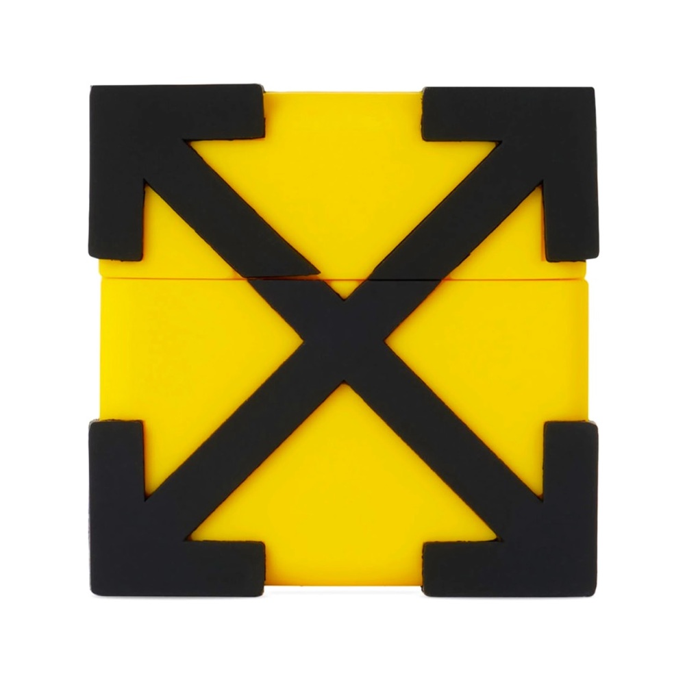 OFF-WHITE Yellow & Black Arrow AirPods Case